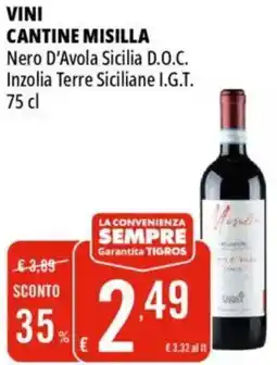 Tigros Vini cantine misilla offerta