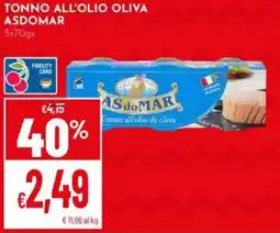 Pan Tonno all'olio oliva ASDOMAR offerta