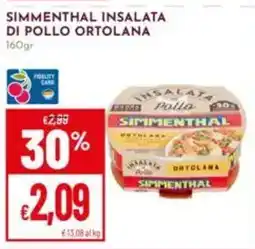 Pan Simmenthal insalata di pollo ortolana offerta