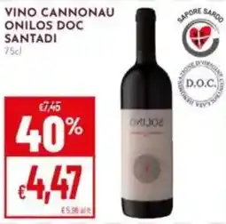 Pan Vino cannonau onilos DOC SANTADI offerta