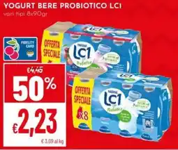 Pan Yogurt bere probiotico LCI offerta
