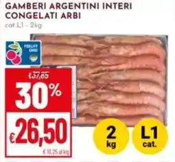 Pan Gamberi argentini interi congelati ARBI offerta