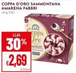 Pan Coppa d'oro sammontana amarena fabbri x4 offerta