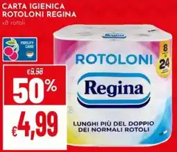 Pan Carta igienica rotoloni REGINA offerta