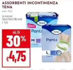 Pan Assorbenti incontinenza TENA offerta