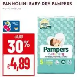 Pan Pannolini baby dry PAMPERS offerta