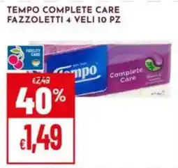 Pan Tempo complete care fazzoletti 4 veli 10 pz offerta