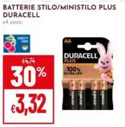 Pan Batterie stilo/ministilo plus DURACELL offerta
