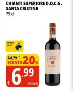 Tigros Chianti superiore d.o.c.g. SANTA CRISTINA offerta
