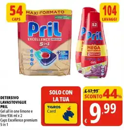 Tigros Detersivo lavastoviglie PRIL offerta