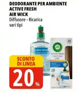 Tigros Deodorante per ambiente active fresh AIR WICK offerta