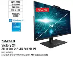 Wellcome YASHI Victory 24 All-in-one 24" LED Full HD IPS offerta