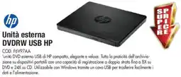 Wellcome hp Unità esterna DVDRW USB HP offerta