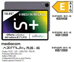 Wellcome mediacom Azimut PLUS - 4G offerta