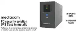 Wellcome mediacom PC security solution UPS Case in metallo offerta
