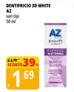 Tigros Dentifricio 3d white AZ offerta