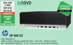 Wellcome HP 600 G3 offerta