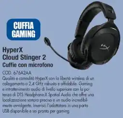 Wellcome hp HyperX Cloud Stinger 2 Cuffie con microfono offerta