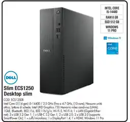 Wellcome DELL Slim ECS1250 Desktop slim offerta
