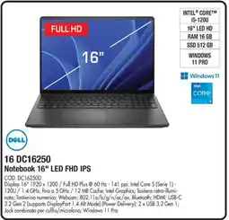 Wellcome DELL 16 DC16250 Notebook 16" LED FHD IPS offerta