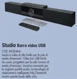 Wellcome hp Studio Barra video USB offerta