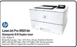 Wellcome hp LaserJet Pro M501dn Stampante B/N Duplex laser offerta