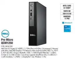Wellcome DELL Pro Micro QCM1250 offerta