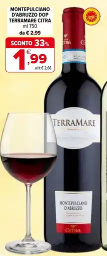Iperal Montepulciano d'abruzzo dop terramare citra offerta