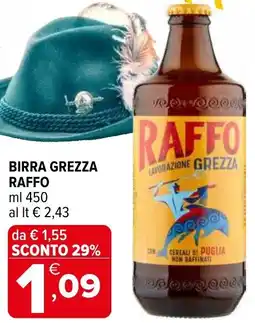 Iperal Birra grezza RAFFO offerta