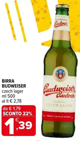 Iperal Birra budweiser offerta