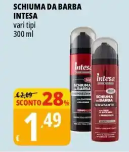 Tigros Schiuma da barba INTESA offerta