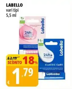 Tigros Labello vari tipi offerta
