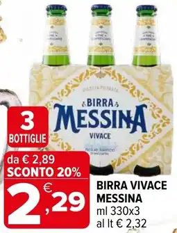 Iperal Birra vivace MESSINA offerta