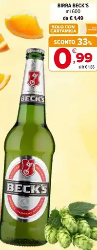 Iperal Birra BECK'S offerta