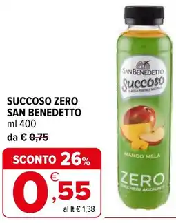 Iperal Succoso zero SAN BENEDETTO offerta