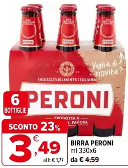 Iperal Birra peroni offerta