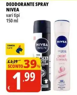 Tigros Deodorante spray NIVEA offerta