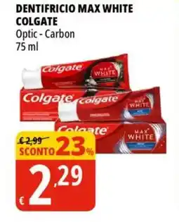 Tigros Dentifricio max white COLGATE offerta