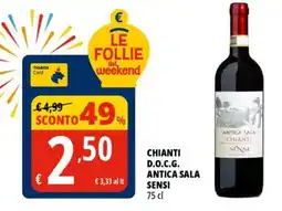 Tigros Chianti d.o.c.g. antica sala SENSI offerta