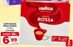 Iperal Caffè qualità rossa LAVAZZA offerta