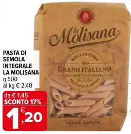 Iperal Pasta di semola integrale LA MOLISANA offerta