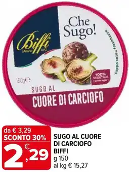 Iperal Sugo al cuore di carciofo BIFFI offerta
