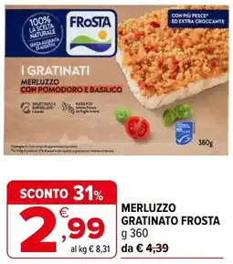 Iperal Merluzzo gratinato FROSTA offerta