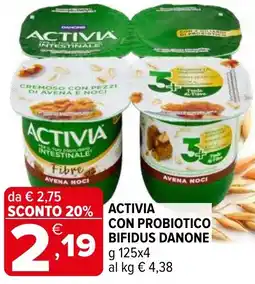 Iperal Activia con probiotico bifidus danone offerta