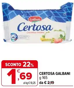 Iperal Certosa galbani offerta