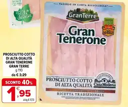 Iperal Prosciutto cotto di alta qualità gran tenerone gran terre offerta