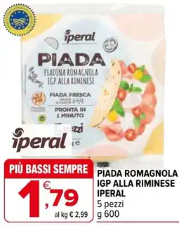 Iperal Piada romagnola igp alla riminese IPERAL offerta