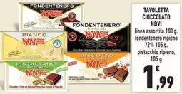 Conad Tavoletta cioccolato NOVI offerta