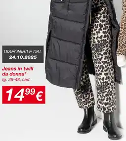 KiK Jeans in twill da donna offerta