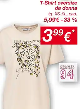 KiK T-Shirt oversize da donna offerta